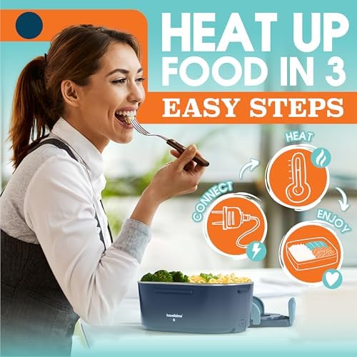 TRAVELISIMO Portable Electric Food Heater Lunch Box for Car/Office - Image 4